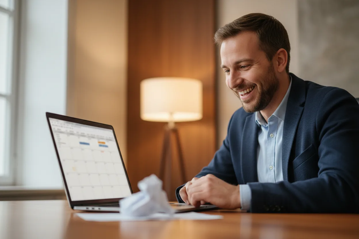 Owned demand pipeline beside a rejected shared-lead invoice — visits you keep, not rented names